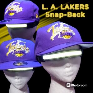 Los Angeles Lakers Snap-Back Hat, New Era, Purple and Gold, Adjustable